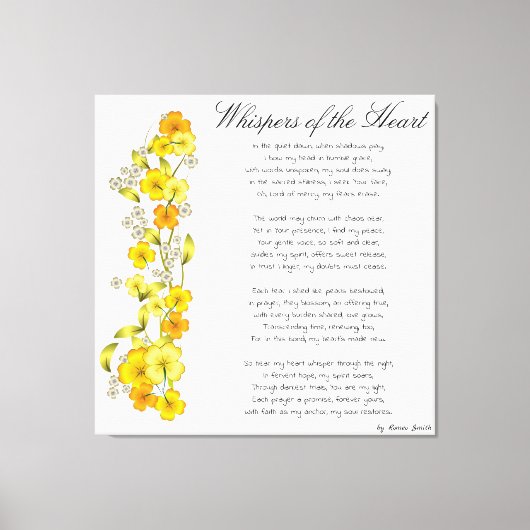 Whispers of the Heart Canvas Afdruk (Voorkant)