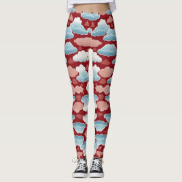 Whispers of the Heavens: een Chinees wolkenpatroon Leggings