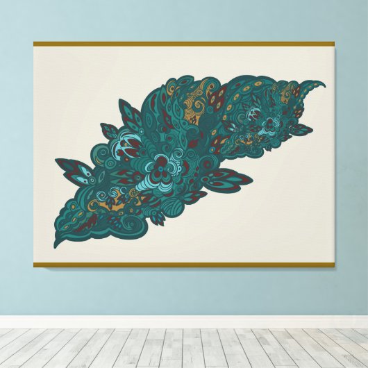 whispers of the Lily Canvas Afdruk (Insitu (Houten vloer))