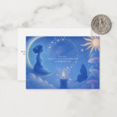 Whispers Of The Moon Flat Note Card Notitiekaartje (Voorkant / Achterkant in situ)