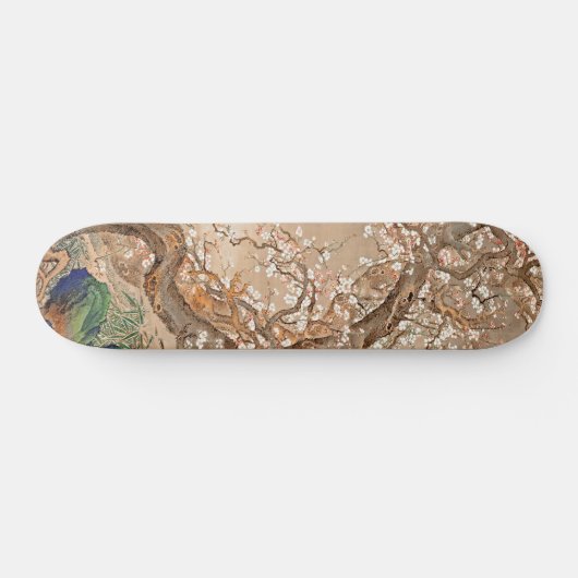 Whispers of the Moon: Skateboard voor Plum Blossom (Horizontaal)