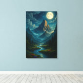 Whispers of the Moonlight Vale Canvas Afdruk (Insitu (Houten vloer))