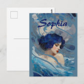 Whispers of the Ocean Goddess Briefkaart (Voorkant / Achterkant)