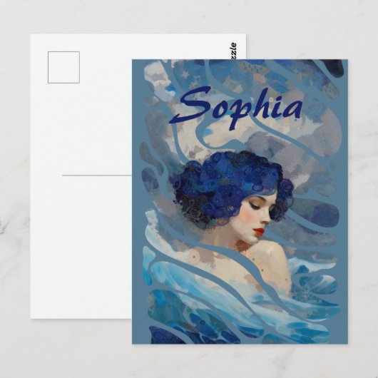 Whispers of the Ocean Goddess Briefkaart (Voorkant / Achterkant)