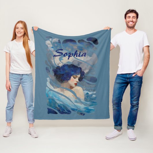 Whispers of the Ocean Goddess Fleece Deken (In situ)