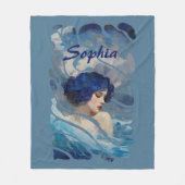 Whispers of the Ocean Goddess Fleece Deken (Voorkant)