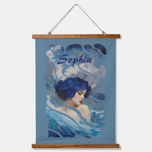 Whispers of the Ocean Goddess Hangend Wandkleed (Voorkant)