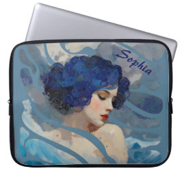 Whispers of the Ocean Goddess Laptop Sleeve
