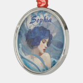 Whispers of the Ocean Goddess Metalen Ornament (Links)