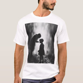Whispers of the Past – Een spookachtige houtskoolv T-shirt