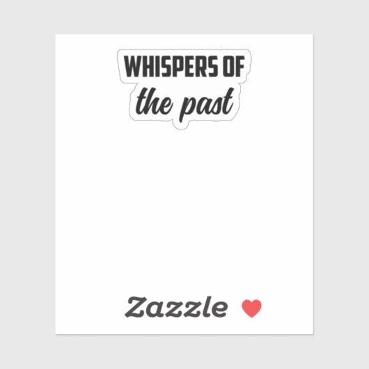 Whispers of the Past: Geschiedenis Mysterie Onderz Sticker (Vel)