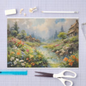 Whispers of the River Waterverf schilderij Tissuepapier (Craft)