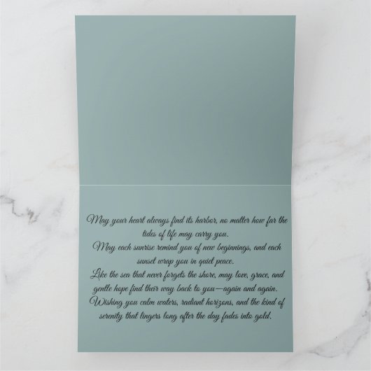 Whispers of the Sea at Sunset Kaart (Binnen)