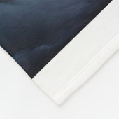 "Whispers of the Storm Abstract Face in the Clouds Fleece Deken (Hoek)