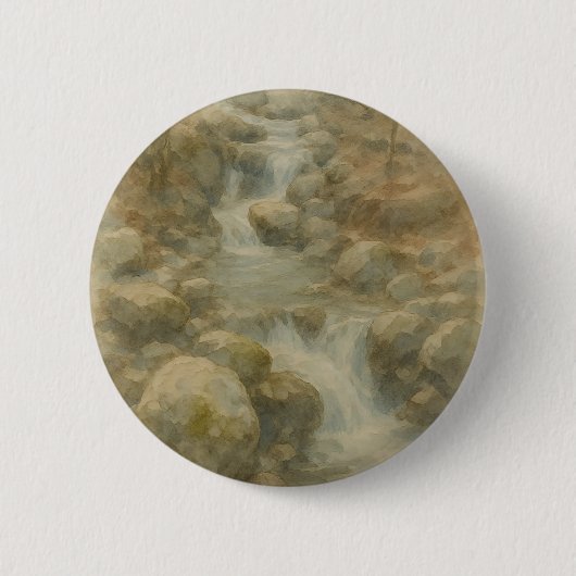 Whispers of the Stream Ronde Button 5,7 Cm (Voorkant)