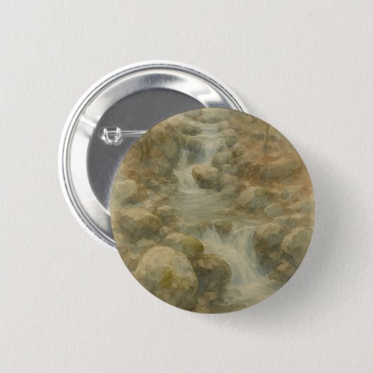 Whispers of the Stream Ronde Button 5,7 Cm (Voorkant /achterkant)