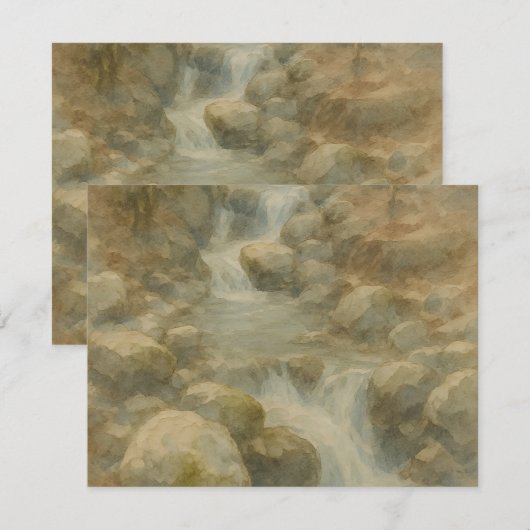 Whispers of the Stream RSVP Kaartje (Voorkant / Achterkant)