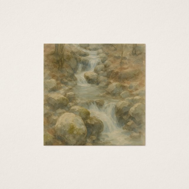 Whispers of the Stream Vierkante Visitekaartjes (Voorkant)