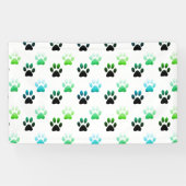 "Whispers of the Wild: Beer Paw Prints" Spandoek (Horizontaal)