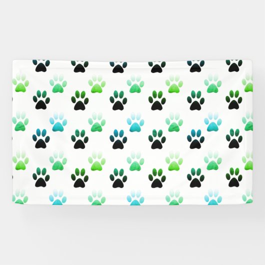 "Whispers of the Wild: Beer Paw Prints" Spandoek (Horizontaal)