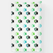 "Whispers of the Wild: Beer Paw Prints" Spandoek (Verticaal)