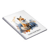 Whispers of the Wild Fox in Waterverf, op maat Notitieboek (Rechterzijde)