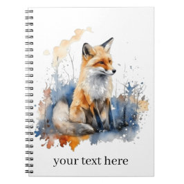 Whispers of the Wild Fox in Waterverf, op maat Notitieboek