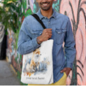 Whispers of the Wild Fox in Waterverf, op maat Tote Bag