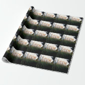 Whispers of the Wind: De Witte Pampas Grassen Cadeaupapier (Uitgerold)