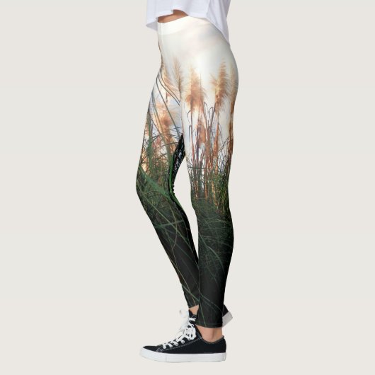 Whispers of the Wind: De Witte Pampas Grassen Leggings (Links)