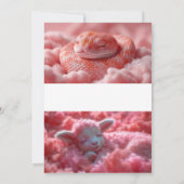 Whispers of the Wintry Night: Dromerig winterhart Kaart (Achterkant)