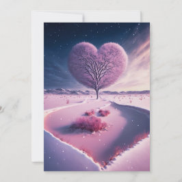 Whispers of the Wintry Night: Dromerig winterhart Kaart