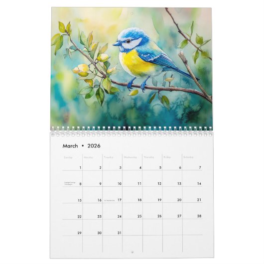 Whispers of the Woods – Forest Animals in Watercol Kalender (Mar 2026)