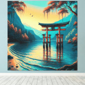 Whispers of Tranquillity: De Geestpoort Canvas Afdruk (Insitu (Houten vloer))