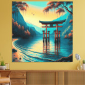 Whispers of Tranquillity: De Geestpoort Canvas Afdruk (Insitu (Woonkamer))