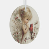 Whispers of Winter Grace Glas Ornament (Voorkant Rechts)