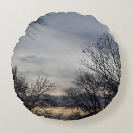 Whispers of Winter Rond Kussen