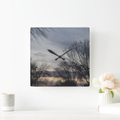 Whispers of Winter Vierkante Klok (Huis)