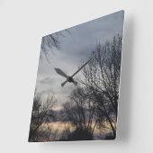 Whispers of Winter Vierkante Klok (Hoek)