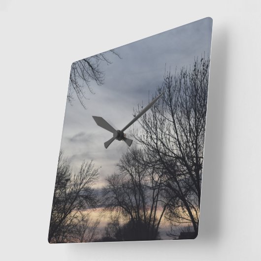 Whispers of Winter Vierkante Klok (Hoek)