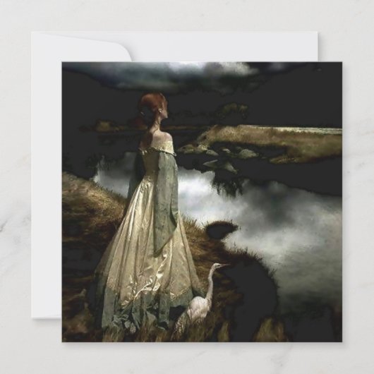 “Whispers on the Wind” by Edward Robert Hughes Feestdagenkaart (Voorkant)