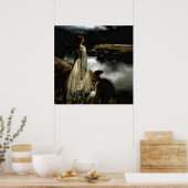 "Whispers on the Wind" van Edward Robert Hughes Poster (Keuken)