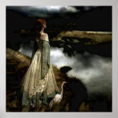 "Whispers on the Wind" van Edward Robert Hughes Poster (Voorkant)