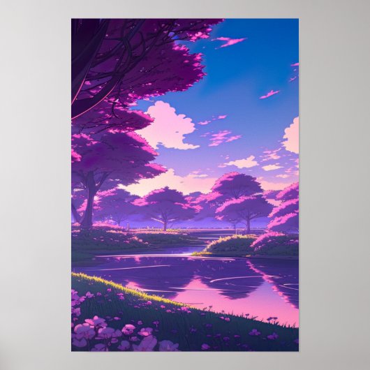 Whispers the, Anime Landscape Poster (Voorkant)