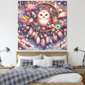 Whispers van de Enchanted Forest Canvas Afdruk (Insitu (Slaapkamer))