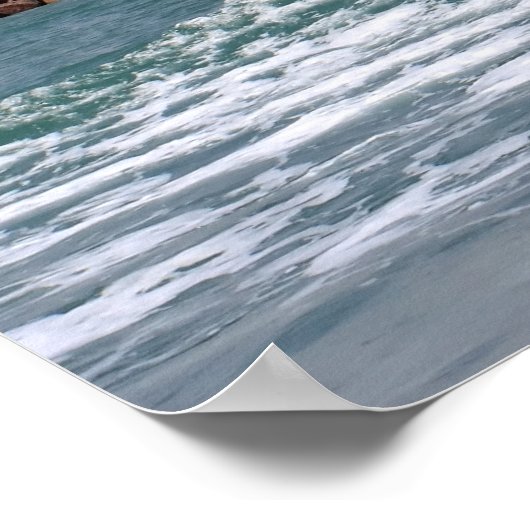 Whispers van de Golf: Een Gentle Wave's Embrace Poster (Hoek)