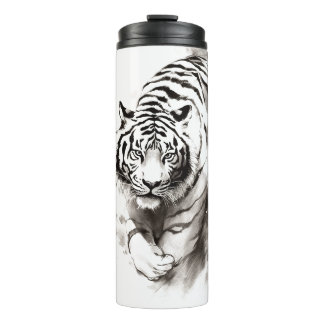Whispers van de Wilde: White Tiger Collectie - Thermosbeker