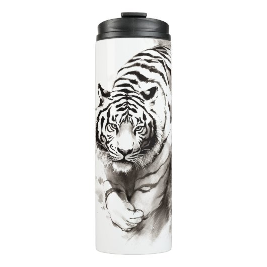 Whispers van de Wilde: White Tiger Collectie - Thermosbeker (Voorkant)