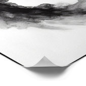 Whispers van een Smoky Crane Abstract Poster (Hoek)