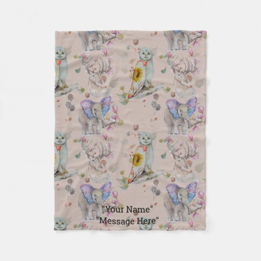 Whispers van Forrest Baby Fleece Blanket Deken (Voorkant)